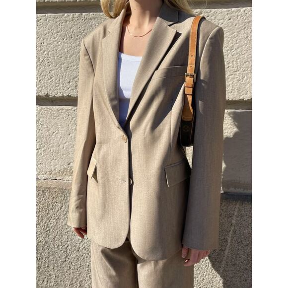 Djerf Avenue Forever Blazer Oat - S - Oat